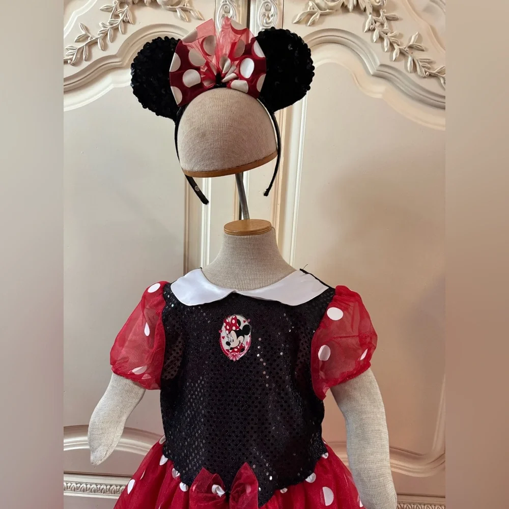 Minnie Mouse dress up headband ears play Disney Store Costume World Disneyland 6